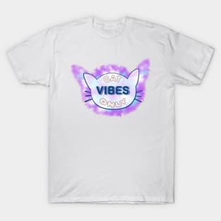 Tie Dye Cat Vibes Only T-Shirt